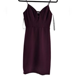 B Darlin Strapless Plum Dress